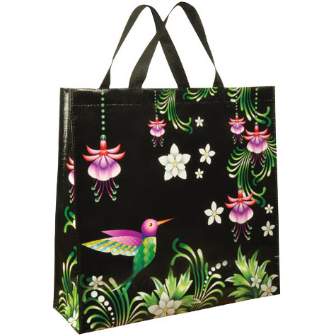 hummingbird shopping tote
